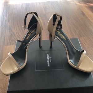 Saint Laurant amber ankle strap 105 sandals